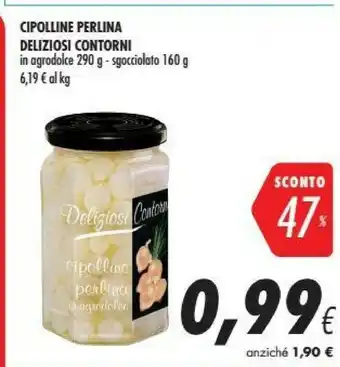 Coop Deliziosi contorni Cetrioli Piccoli 160 G(ml) offerta