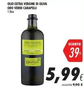 Coop Carapelli Olio Extra Vergine Di Oliva 100% Oro Verde Italiano 1000 G(ml) offerta