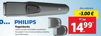 Lidl Philips Regolabarba offerta