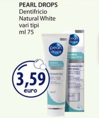 Acqua & Sapone PEARL DROPS Dentifricio Natural White vari tipi ml 75 offerta