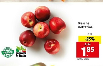 Lidl Pesche Nettarine offerta