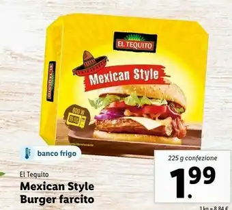 Lidl El tequito Mexican Style Burger Farcito offerta