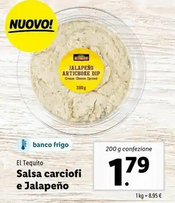 Lidl El tequito Salsa Carciofi offerta