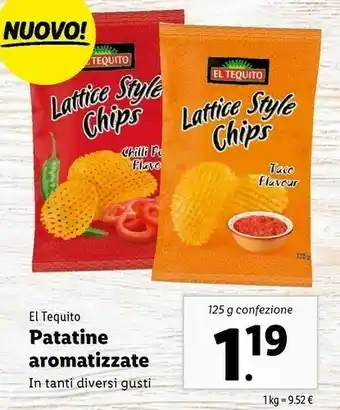 Lidl El tequito Patatine Aromatizzate offerta