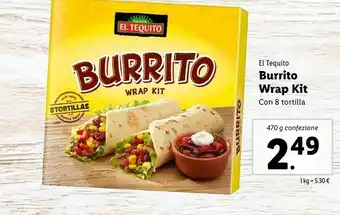 Lidl El Tequito - Burrito Wrap Kit 470 G(ml) offerta