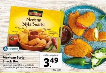 Lidl El tequito Mexican Style Snack Box offerta