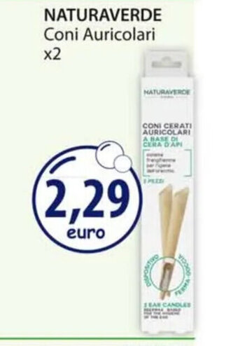 Acqua & Sapone NATURAVERDE Coni Auricolari x2 offerta