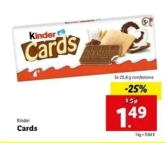 Lidl Ferrero Kinder Cards offerta
