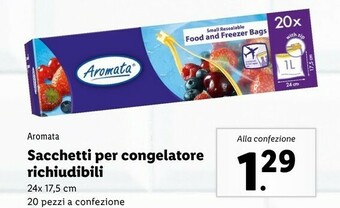 Lidl Aromata Sacchetti Per Congelatore Richiudibili offerta