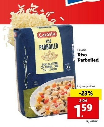 Lidl Carosio Riso Parboiled offerta