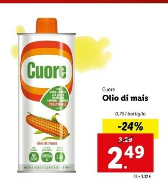 Lidl Cuore Olio Di Mais offerta