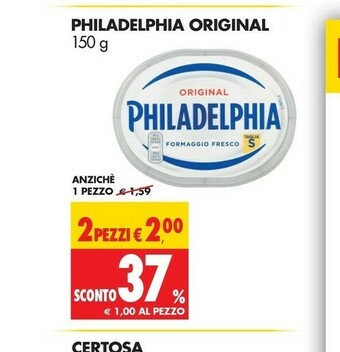 Tigros Philadelphia Formaggio spalmabile offerta