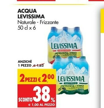 Tigros Levissima Acqua offerta