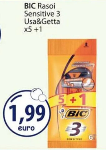Acqua & Sapone BIC Rasoi Sensitive 3 Usa&Getta x5 +1 offerta