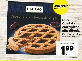 Lidl Italiamo Crostata Con Ripieno Alla Ciliegia offerta