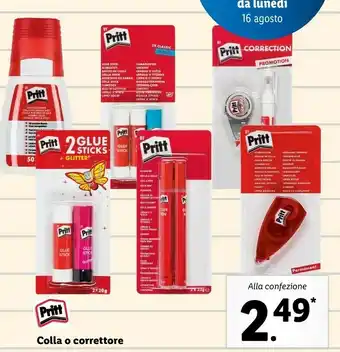 Lidl Pritt Colla O Corretore offerta