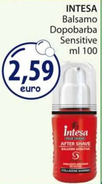 Acqua & Sapone INTESA Balsamo Dopobarba Sensitive ml 100 offerta