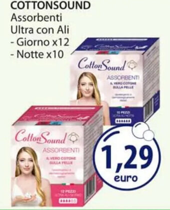 Acqua & Sapone COTTONSOUND Assorbenti Ultra con Ali offerta