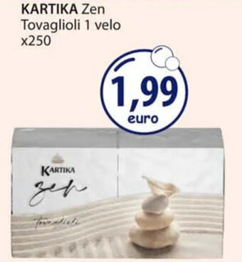 Acqua & Sapone KARTIKA Zen Tovaglioli 1 velo x250 offerta