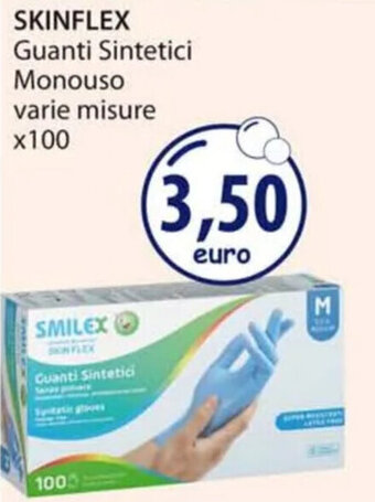 Acqua & Sapone SKINFLEX Guanti Sintetici Monouso varie misure x100 offerta