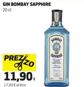 Coop Bombay Saphire London Dry Gin 0,7 L offerta