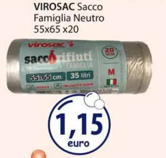 Acqua & Sapone VIROSAC Sacco Famiglia Neutro 55x65 x20 offerta