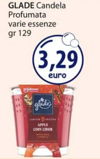 Acqua & Sapone GLADE Candela Profumata varie essenze gr 129 offerta