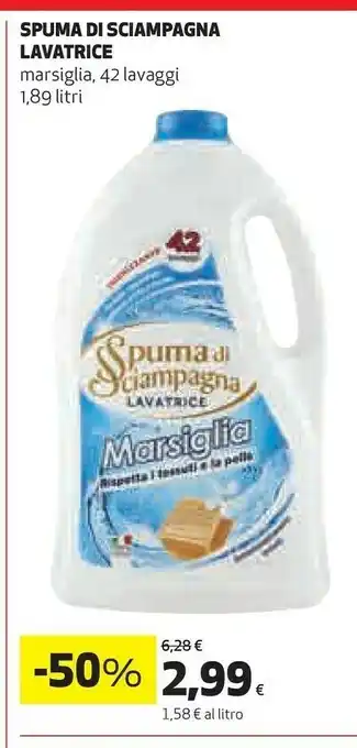 Coop Spuma di Sciampagna Lavatrice Marsiglia offerta