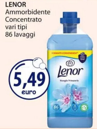 Acqua & Sapone LENOR Ammorbidente Concentrato vari tipi 86 lavaggi offerta