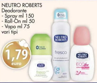 Acqua & Sapone NEUTRO ROBERTS Deodorante - Spray ml 150 offerta