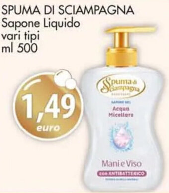 Acqua & Sapone SPUMA DI SCIAMPAGNA Sapone Liquido vari tipi ml 500 offerta