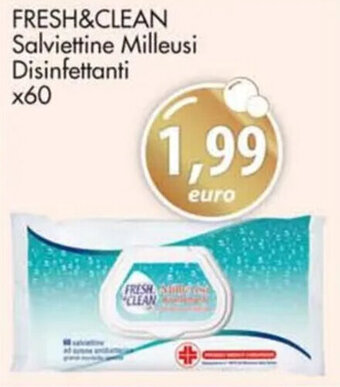 Acqua & Sapone FRESH&CLEAN Salviettine Milleusi Disinfettanti x60 offerta