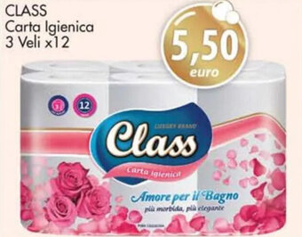 Acqua & Sapone CLASS Carta Igienica 3 Veli x12 offerta