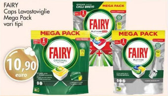 Acqua & Sapone FAIRY Caps Lavastoviglie Mega Pack vari tipi offerta