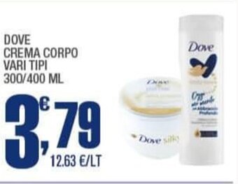 Splendidi e Splendenti DOVE CREMA CORPO VARI TIPI 300/400 ML offerta