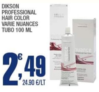 Splendidi e Splendenti DIKSON PROFESSIONAL HAIR COLOR VARIE NUANCES TUBO 100 ML offerta
