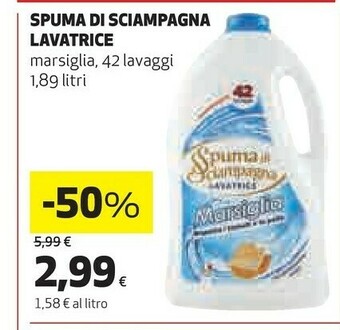 Coop Spuma di Sciampagna Detersivo lavatrice offerta