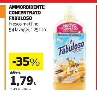 Coop Fabuloso Ammorbidente offerta