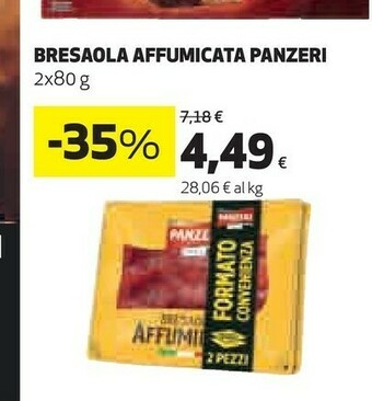 Coop Panzeri Bresaola offerta