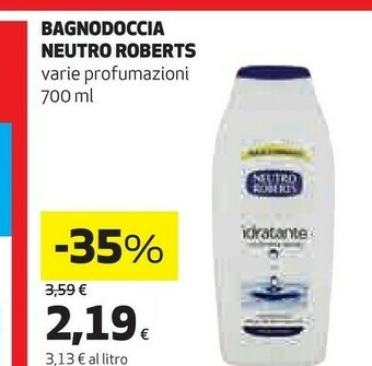 Coop Neutro Roberts Bagnoschiuma offerta