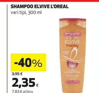 Coop L'Oreal Shampoo offerta
