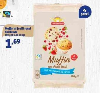 In'S Mercato Muffin ai frutti rossi Fairtrade 180 g offerta