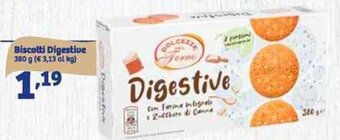 In'S Mercato Dolcezze Del Forno Biscotti Digestive 380 g offerta