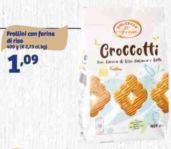 In'S Mercato Dolcezze Del Forno Frollini con farina di riso 400 g offerta