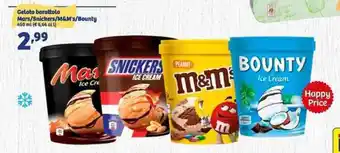 In'S Mercato Gelato barattolo Mars/Snickers/M&M's/Bounty 450 ml offerta