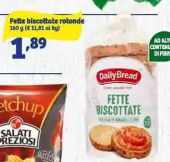In'S Mercato Daily Bread Fette biscottate rotonde 160 g offerta