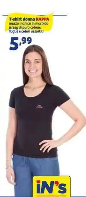 In'S Mercato T-shirt donna KAPPA offerta
