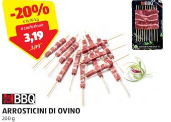 ALDI BBQ ARROSTICINI DI OVINO 200 g offerta