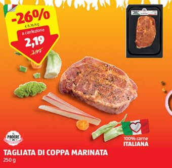 ALDI IL PODERE TAGLIATA DI COPPA MARINATA 250 g offerta