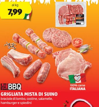 ALDI BBQ GRIGLIATA MISTA DI SUINO offerta